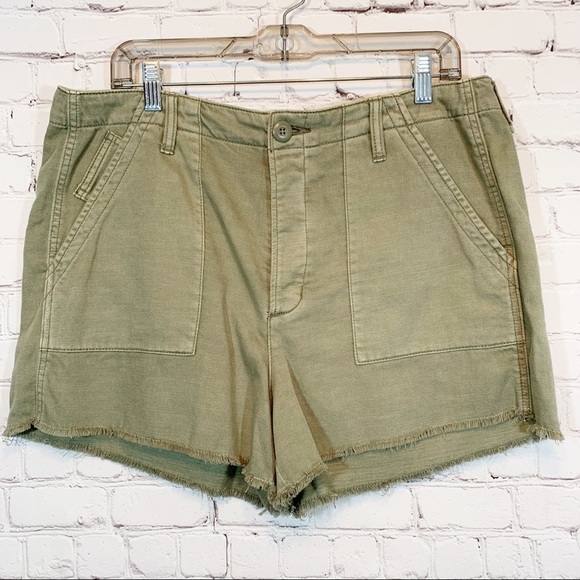 American Eagle Outfitters Pants - American Eagle Green Super Hi rise Shorts
